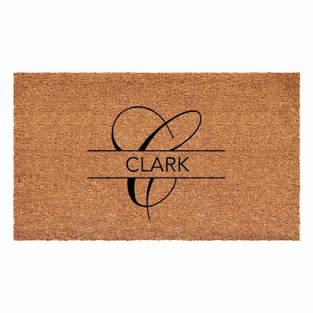 Calloway Mills Personalized Door Mat, Black, Natural, 24 in W x 48 in L 111092448